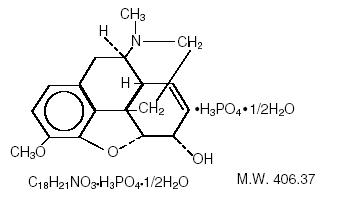 image of Codeine phosphate chemical structure
